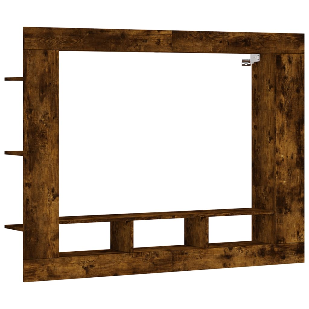 vidaXL Dulap TV, stejar fumuriu, 152x22x113 cm, lemn prelucrat vidaXL Dulap TV, stejar fumuriu, 152x22x113 cm, lemn prelucrat