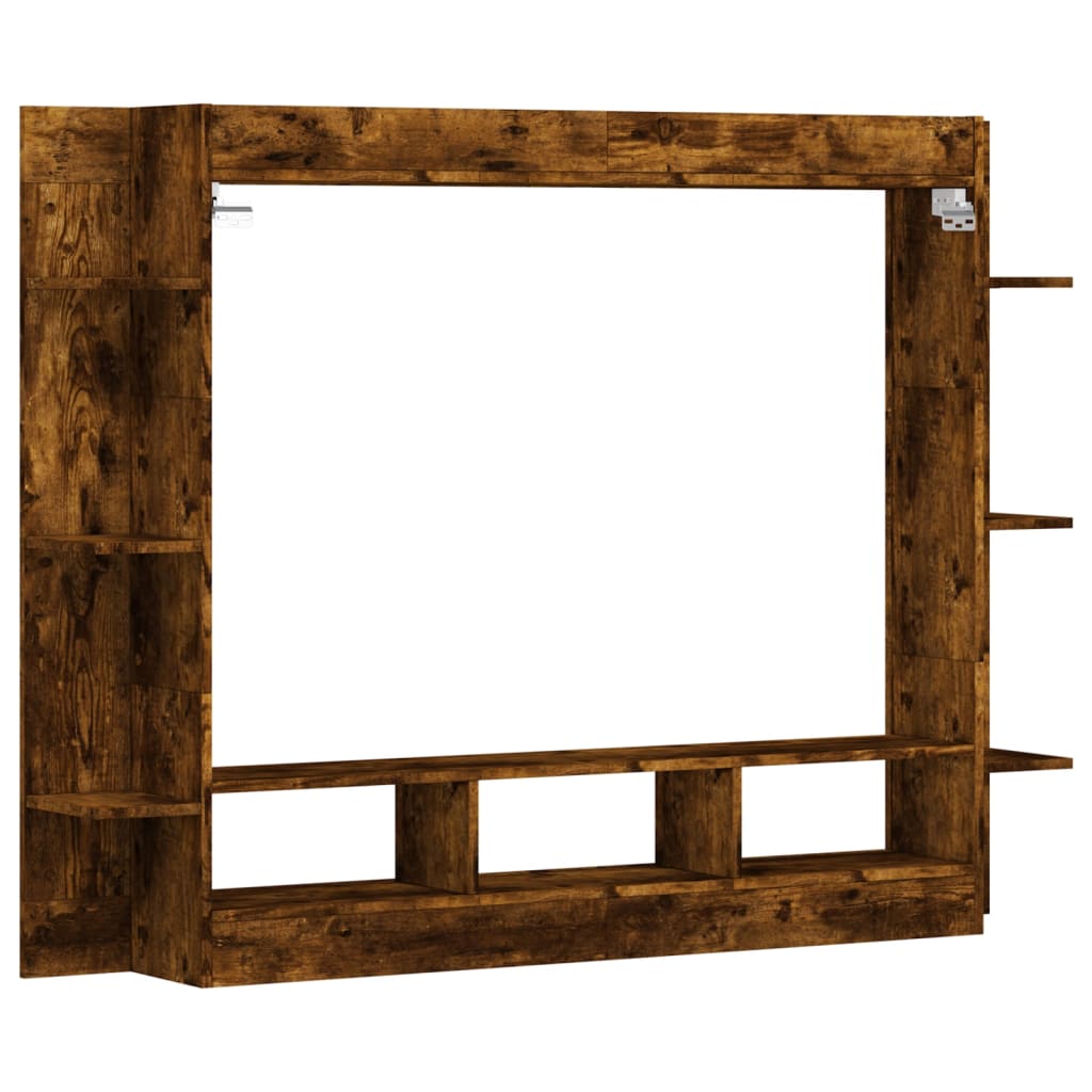 vidaXL Dulap TV, stejar fumuriu, 152x22x113 cm, lemn prelucrat vidaXL Dulap TV, stejar fumuriu, 152x22x113 cm, lemn prelucrat