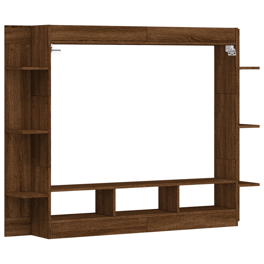 vidaXL Dulap TV, stejar maro, 152x22x113 cm, lemn prelucrat vidaXL Dulap TV, stejar maro, 152x22x113 cm, lemn prelucrat