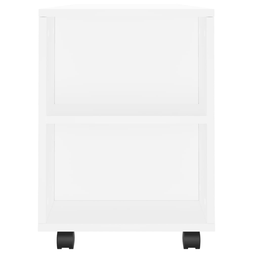 vidaXL Comodă TV, alb, 102x34,5x43 cm, lemn prelucrat