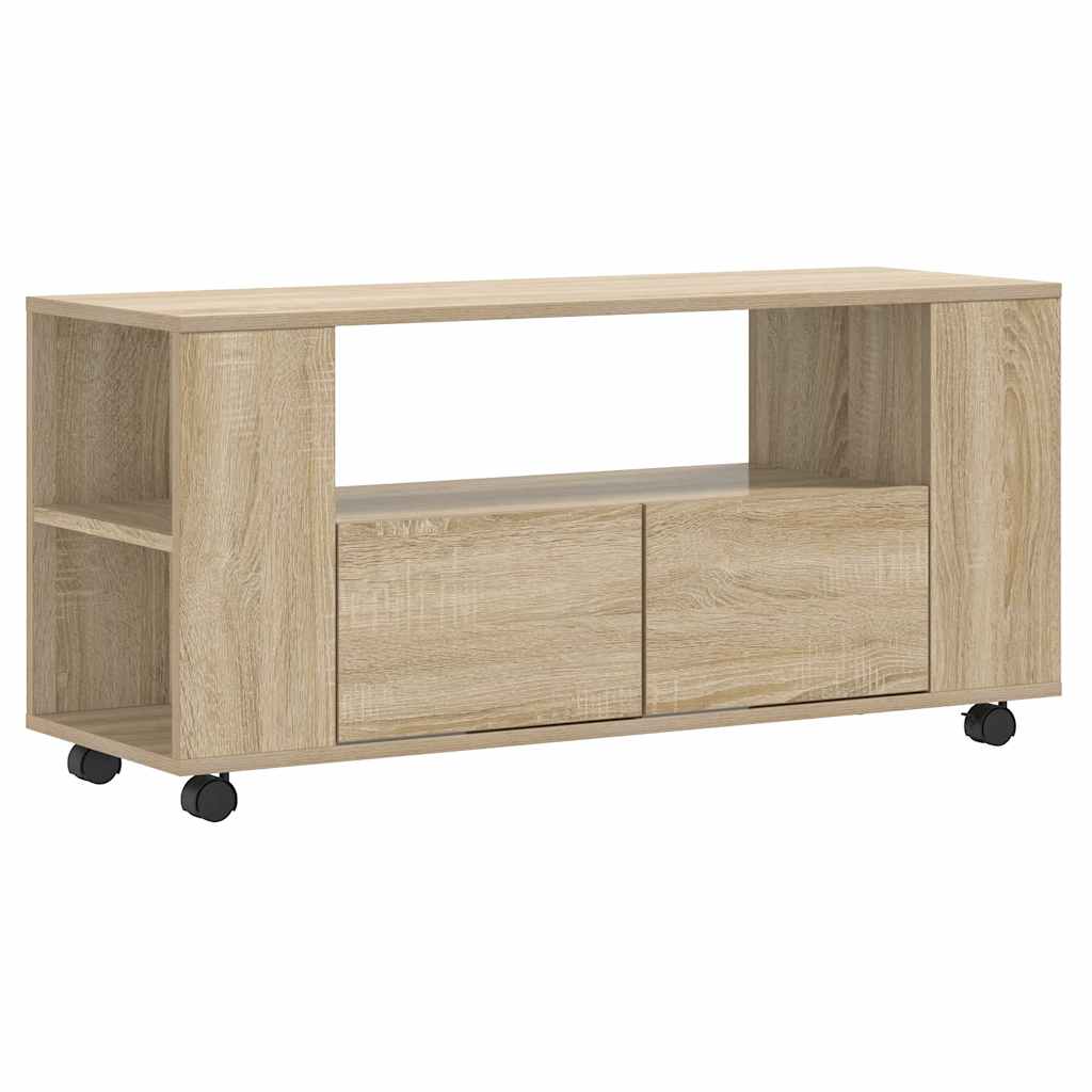 vidaXL Comodă TV, stejar sonoma, 102x34,5x43 cm, lemn prelucrat vidaXL Comodă TV, stejar sonoma, 102x34,5x43 cm, lemn prelucrat