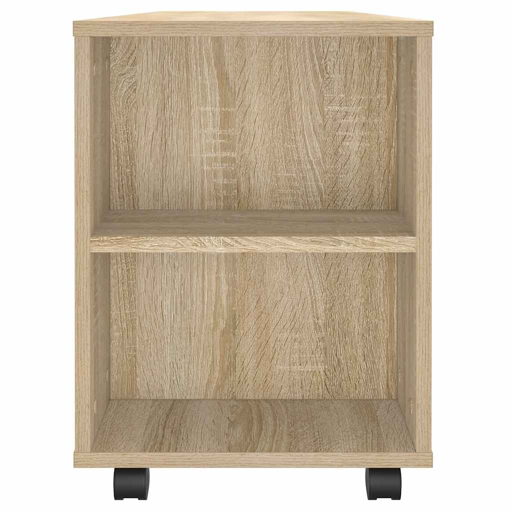 vidaXL Comodă TV, stejar sonoma, 102x34,5x43 cm, lemn prelucrat vidaXL Comodă TV, stejar sonoma, 102x34,5x43 cm, lemn prelucrat