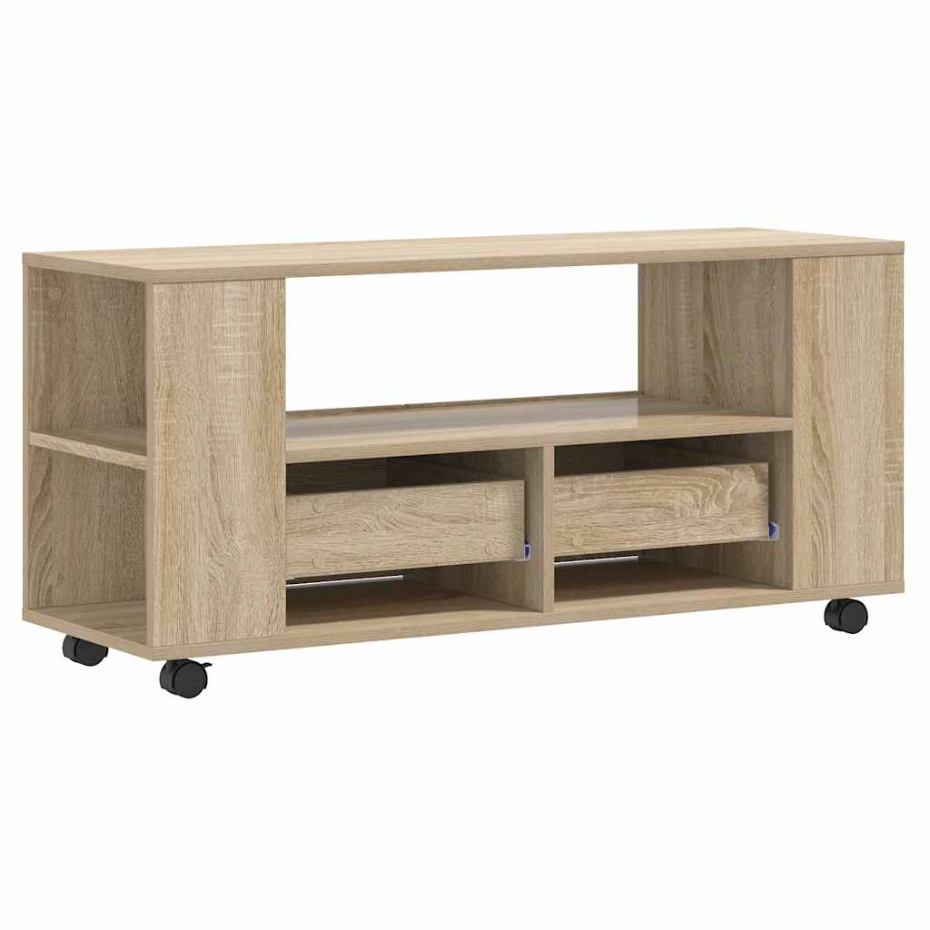 vidaXL Comodă TV, stejar sonoma, 102x34,5x43 cm, lemn prelucrat vidaXL Comodă TV, stejar sonoma, 102x34,5x43 cm, lemn prelucrat