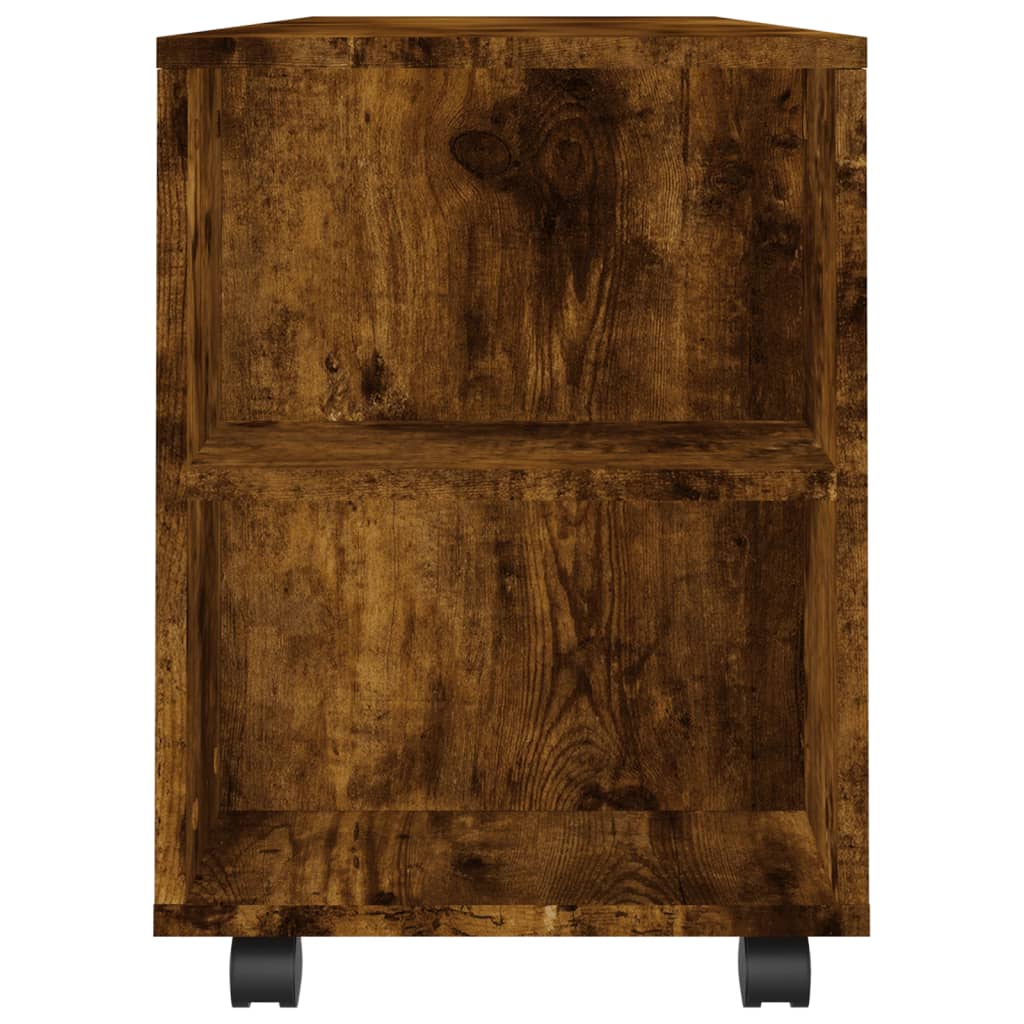 vidaXL Comodă TV, stejar fumuriu, 102x34,5x43 cm, lemn prelucrat vidaXL Comodă TV, stejar fumuriu, 102x34,5x43 cm, lemn prelucrat