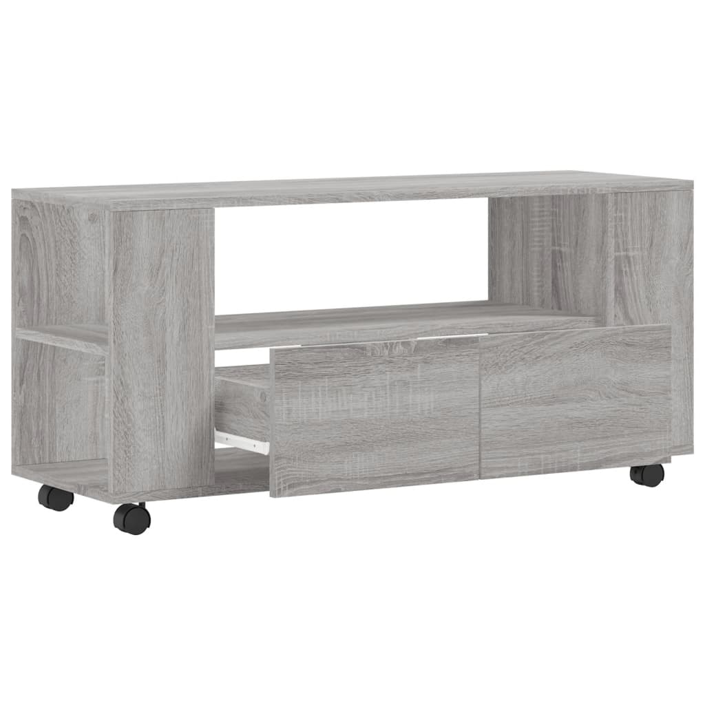 vidaXL Comodă TV, gri sonoma, 102x34,5x43 cm, lemn prelucrat vidaXL Comodă TV, gri sonoma, 102x34,5x43 cm, lemn prelucrat