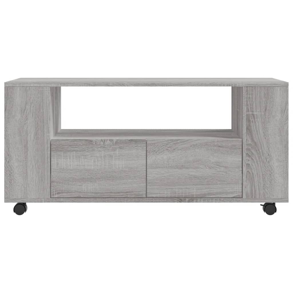 vidaXL Comodă TV, gri sonoma, 102x34,5x43 cm, lemn prelucrat vidaXL Comodă TV, gri sonoma, 102x34,5x43 cm, lemn prelucrat