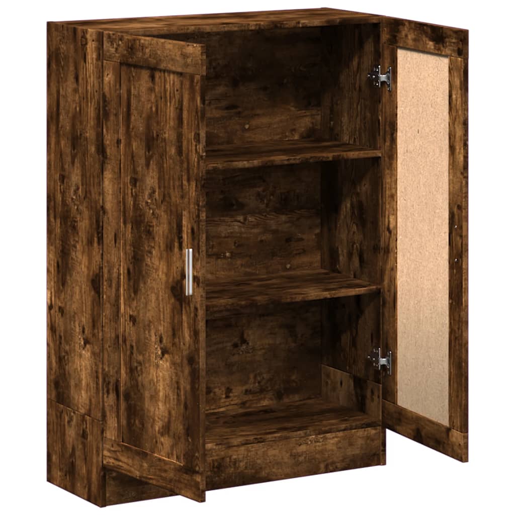 vidaXL Bibliotecă, stejar fumuriu, 82,5x30,5x115 cm, lemn prelucrat