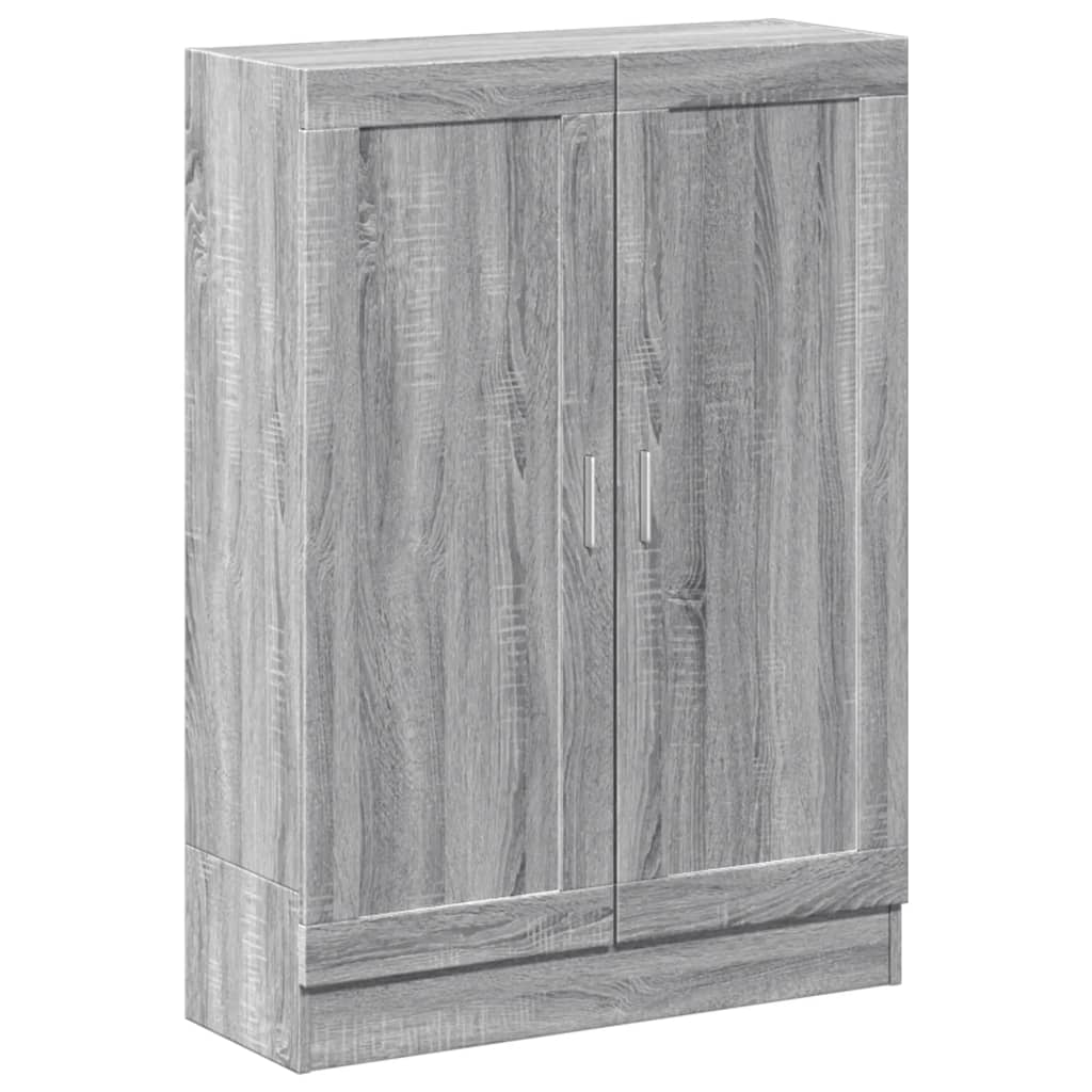 vidaXL Bibliotecă, gri sonoma, 82,5x30,5x115 cm, lemn prelucrat