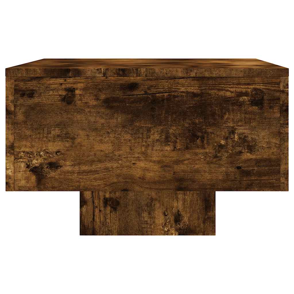 vidaXL Măsuță de cafea, stejar afumat, 100x49,5x31 cm, lemn prelucrat