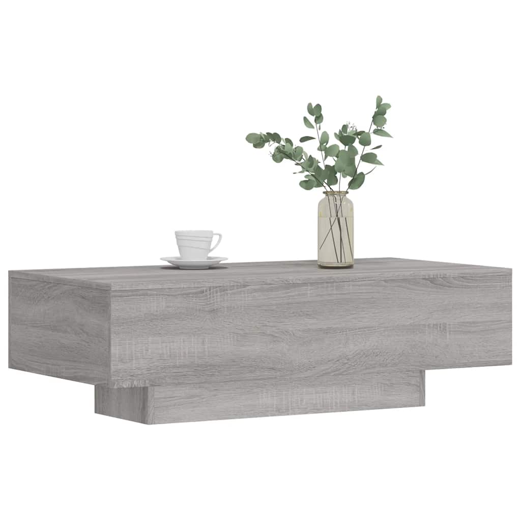 vidaXL Măsuță de cafea, gri sonoma, 100x49,5x31 cm, lemn prelucrat