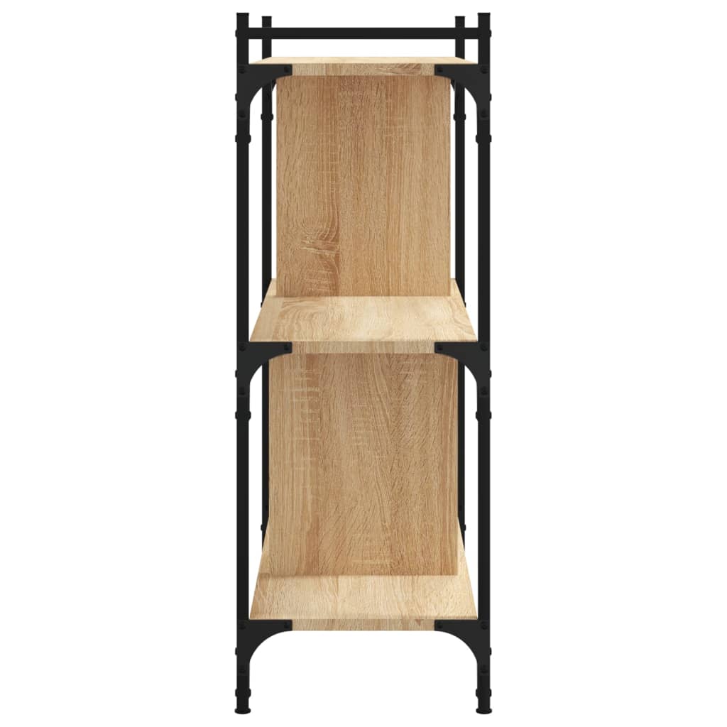 vidaXL Bibliotecă cu 3 niveluri, stejar sonoma, 76x32x88 cm, lemn vidaXL Bibliotecă cu 3 niveluri, stejar sonoma, 76x32x88 cm, lemn