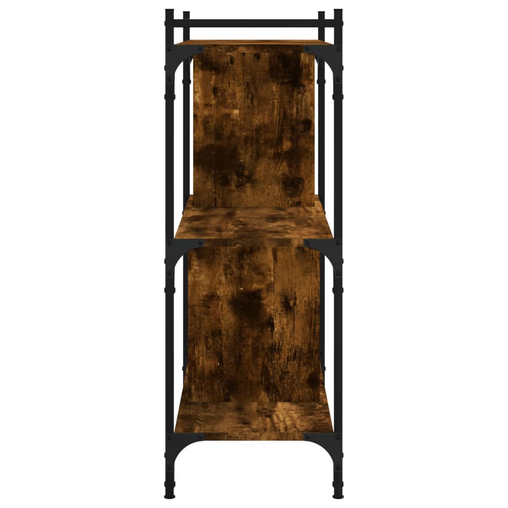 vidaXL Bibliotecă cu 3 niveluri, stejar fumuriu, 76x32x88 cm, lemn vidaXL Bibliotecă cu 3 niveluri, stejar fumuriu, 76x32x88 cm, lemn