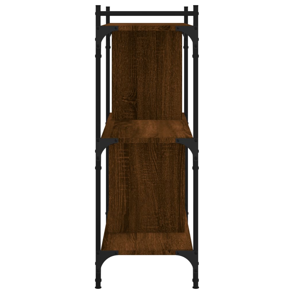 vidaXL Bibliotecă cu 3 niveluri, stejar maro 76x32x88 cm lemn compozit vidaXL Bibliotecă cu 3 niveluri, stejar maro 76x32x88 cm lemn compozit