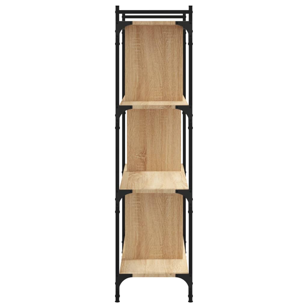 vidaXL Bibliotecă cu 4 niveluri, stejar sonoma, 76x32x123 cm, lemn vidaXL Bibliotecă cu 4 niveluri, stejar sonoma, 76x32x123 cm, lemn
