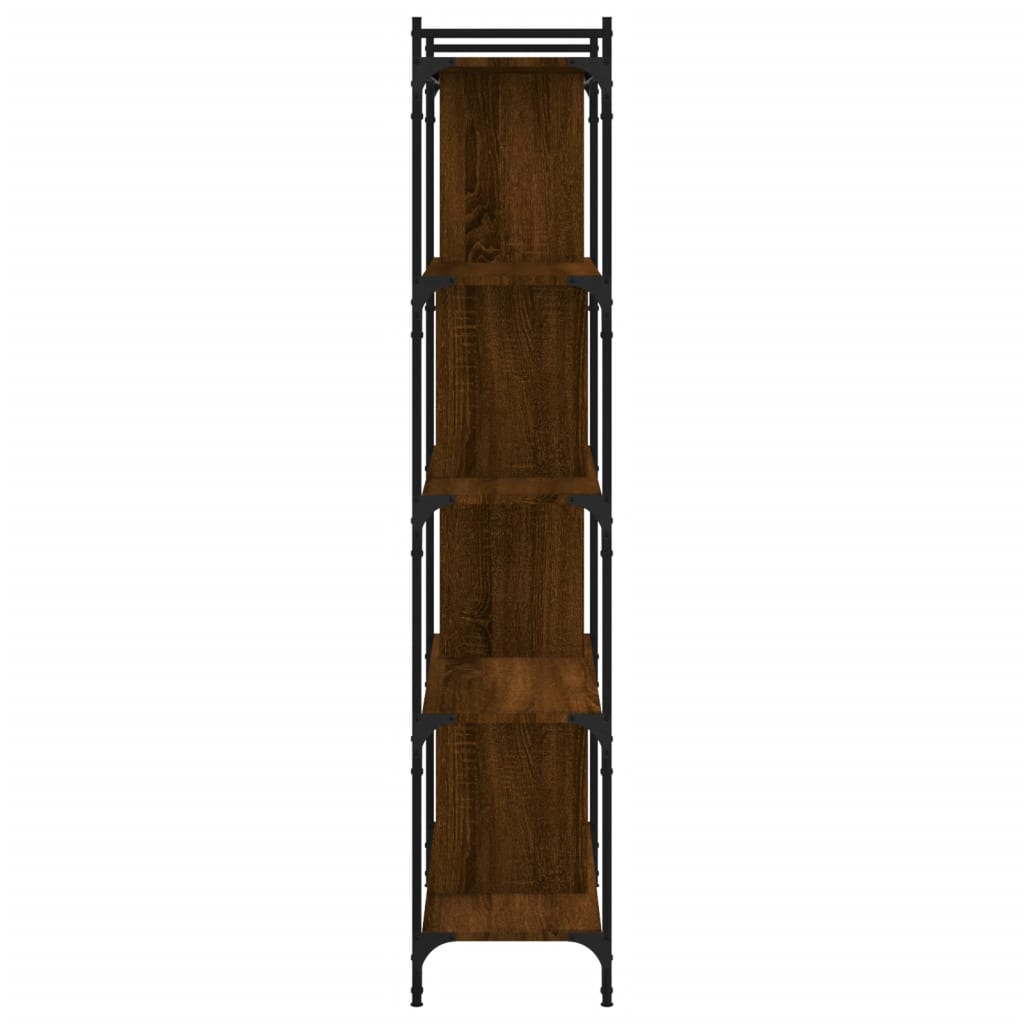 vidaXL Bibliotecă cu 5 niveluri stejar maro 76x32x158 cm lemn compozit vidaXL Bibliotecă cu 5 niveluri stejar maro 76x32x158 cm lemn compozit