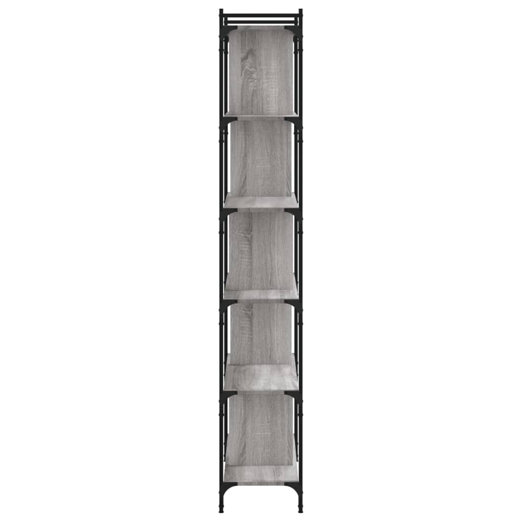 vidaXL Bibliotecă cu 6 niveluri gri sonoma 76x32x192 cm lemn compozit vidaXL Bibliotecă cu 6 niveluri gri sonoma 76x32x192 cm lemn compozit