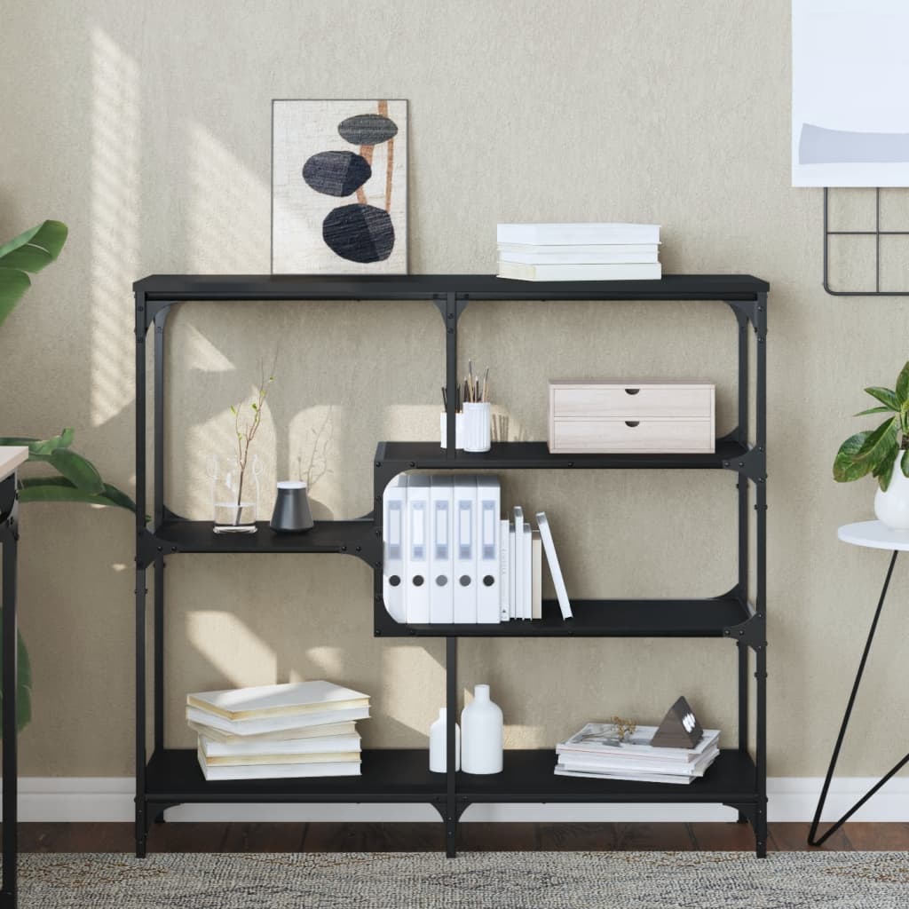 vidaXL Măsuță consolă, negru, 103x32x95 cm, lemn compozit vidaXL Măsuță consolă, negru, 103x32x95 cm, lemn compozit