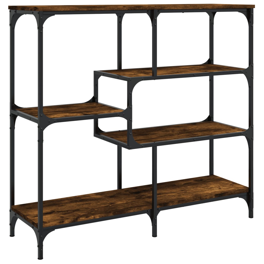 vidaXL Măsuță consolă, stejar fumuriu, 103x32x95 cm, lemn prelucrat vidaXL Măsuță consolă, stejar fumuriu, 103x32x95 cm, lemn prelucrat