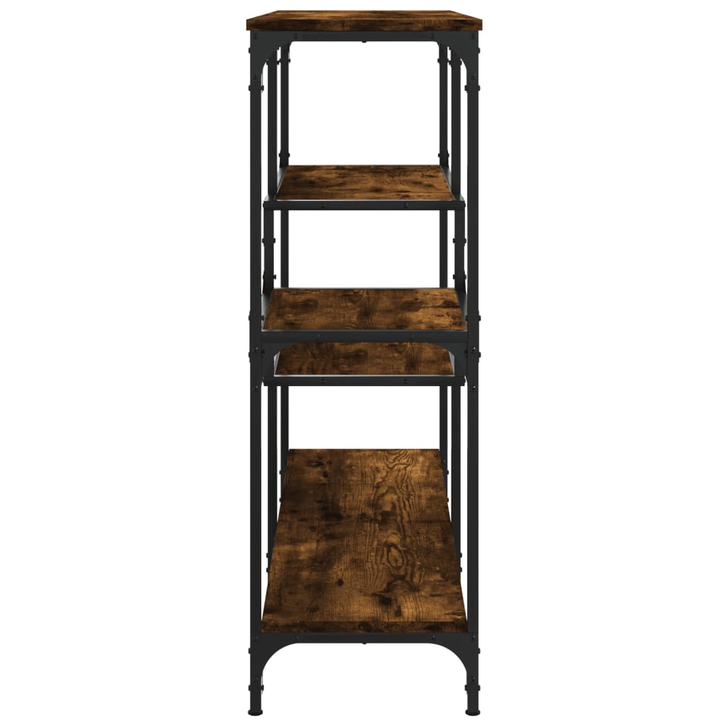vidaXL Măsuță consolă, stejar fumuriu, 103x32x95 cm, lemn prelucrat vidaXL Măsuță consolă, stejar fumuriu, 103x32x95 cm, lemn prelucrat