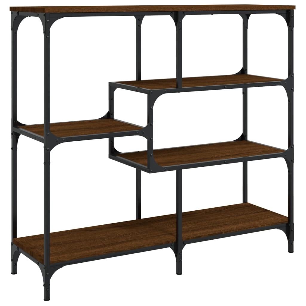 vidaXL Măsuță consolă, stejar maro, 103x32x95 cm, lemn prelucrat vidaXL Măsuță consolă, stejar maro, 103x32x95 cm, lemn prelucrat