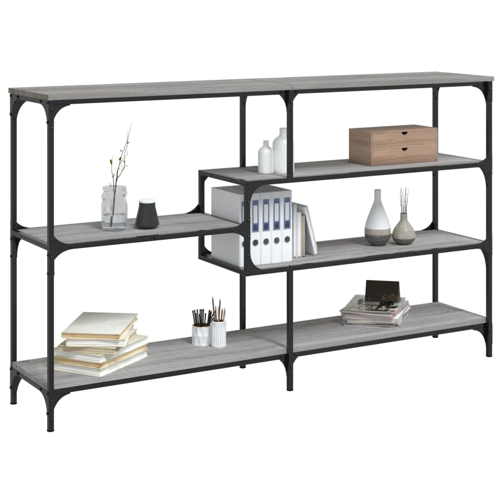 vidaXL Măsuță consolă, gri sonoma, 160x32x95 cm, lemn prelucrat vidaXL Măsuță consolă, gri sonoma, 160x32x95 cm, lemn prelucrat