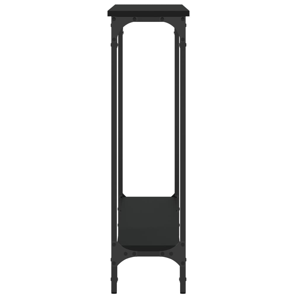 vidaXL Măsuță consolă, negru, 100x22,5x75 cm, lemn compozit vidaXL Măsuță consolă, negru, 100x22,5x75 cm, lemn compozit