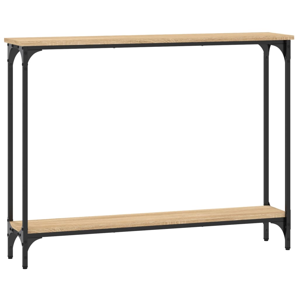 vidaXL Măsuță consolă, stejar sonoma, 100x22,5x75 cm, lemn prelucrat vidaXL Măsuță consolă, stejar sonoma, 100x22,5x75 cm, lemn prelucrat