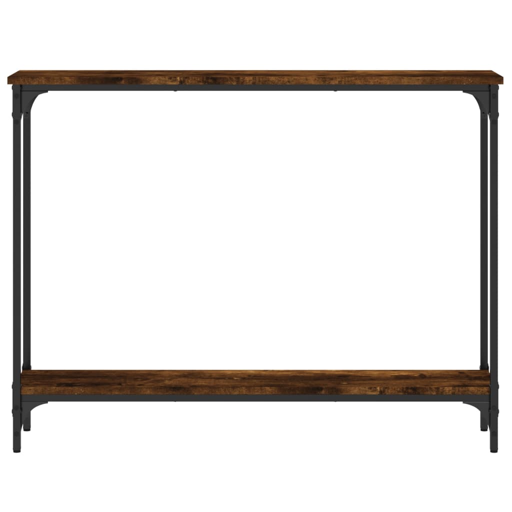 vidaXL Măsuță consolă, stejar fumuriu, 100x22,5x75 cm, lemn prelucrat vidaXL Măsuță consolă, stejar fumuriu, 100x22,5x75 cm, lemn prelucrat