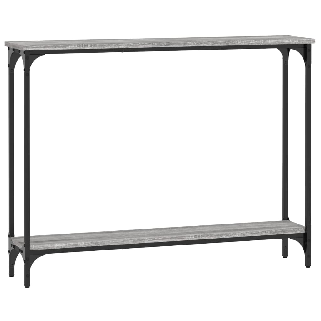 vidaXL Măsuță consolă, gri sonoma, 100x22,5x75 cm, lemn prelucrat vidaXL Măsuță consolă, gri sonoma, 100x22,5x75 cm, lemn prelucrat