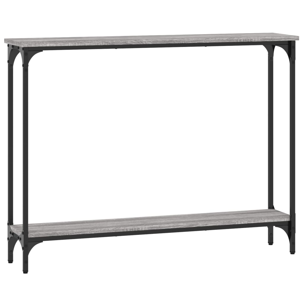 vidaXL Măsuță consolă, gri sonoma, 100x22,5x75 cm, lemn prelucrat vidaXL Măsuță consolă, gri sonoma, 100x22,5x75 cm, lemn prelucrat