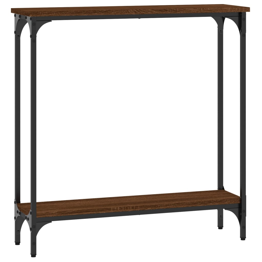 vidaXL Măsuță consolă, stejar maro, 75x22,5x75 cm, lemn prelucrat vidaXL Măsuță consolă, stejar maro, 75x22,5x75 cm, lemn prelucrat