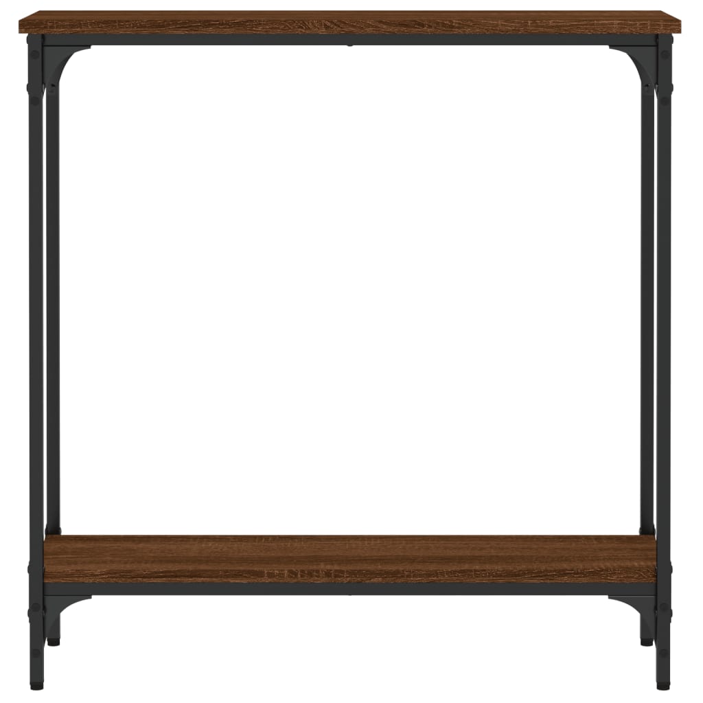 vidaXL Măsuță consolă, stejar maro, 75x22,5x75 cm, lemn prelucrat vidaXL Măsuță consolă, stejar maro, 75x22,5x75 cm, lemn prelucrat