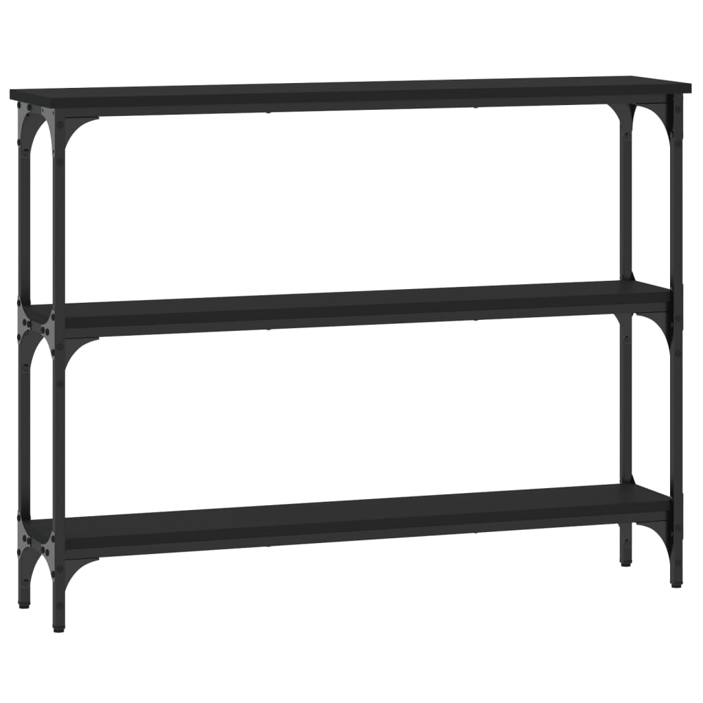 vidaXL Măsuță consolă, negru, 100x22,5x75 cm, lemn compozit vidaXL Măsuță consolă, negru, 100x22,5x75 cm, lemn compozit