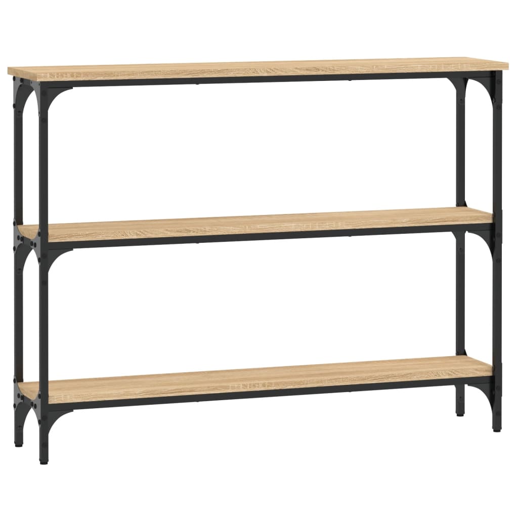 vidaXL Măsuță consolă, stejar sonoma, 100x22,5x75 cm, lemn prelucrat vidaXL Măsuță consolă, stejar sonoma, 100x22,5x75 cm, lemn prelucrat