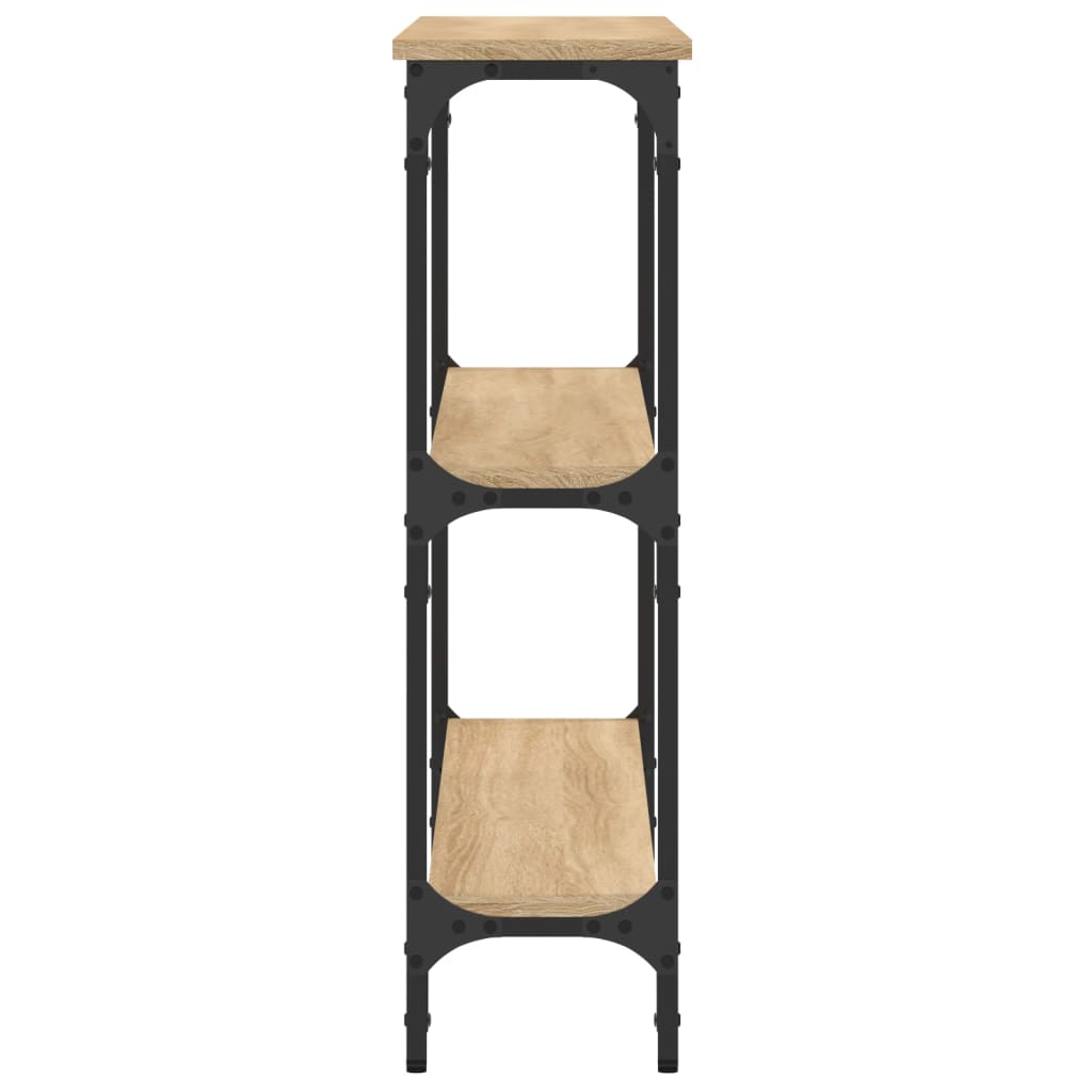 vidaXL Măsuță consolă, stejar sonoma, 100x22,5x75 cm, lemn prelucrat vidaXL Măsuță consolă, stejar sonoma, 100x22,5x75 cm, lemn prelucrat