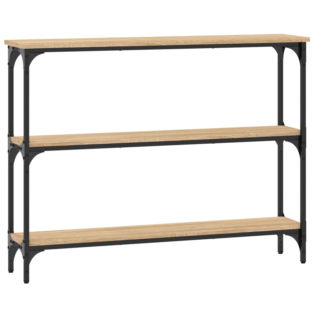 vidaXL Măsuță consolă, stejar sonoma, 100x22,5x75 cm, lemn prelucrat vidaXL Măsuță consolă, stejar sonoma, 100x22,5x75 cm, lemn prelucrat