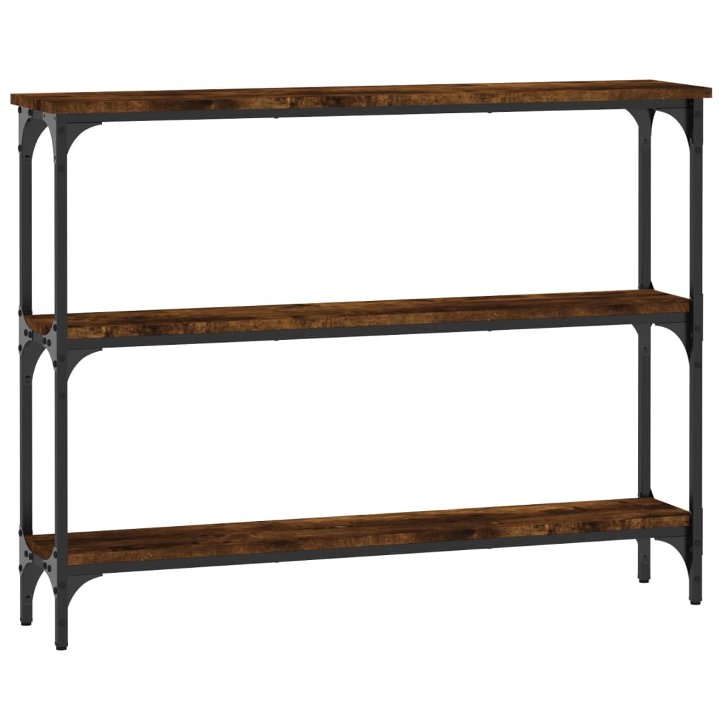 vidaXL Măsuță consolă, stejar fumuriu, 100x22,5x75 cm, lemn prelucrat vidaXL Măsuță consolă, stejar fumuriu, 100x22,5x75 cm, lemn prelucrat