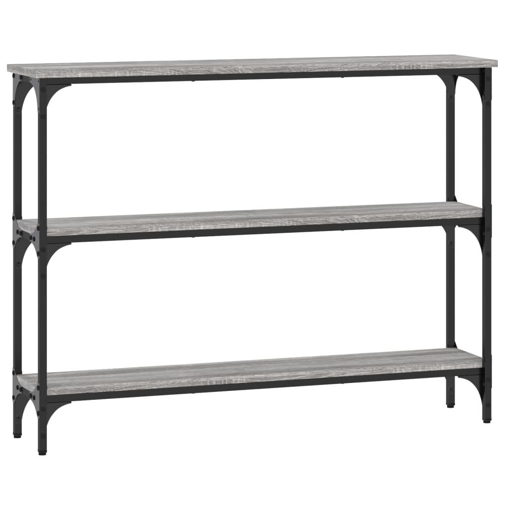 vidaXL Măsuță consolă, gri sonoma, 100x22,5x75 cm, lemn prelucrat vidaXL Măsuță consolă, gri sonoma, 100x22,5x75 cm, lemn prelucrat