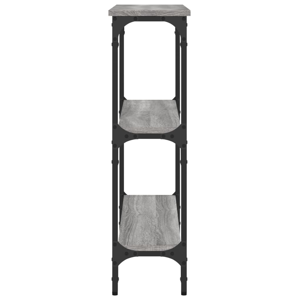 vidaXL Măsuță consolă, gri sonoma, 75x22,5x75 cm, lemn prelucrat vidaXL Măsuță consolă, gri sonoma, 75x22,5x75 cm, lemn prelucrat