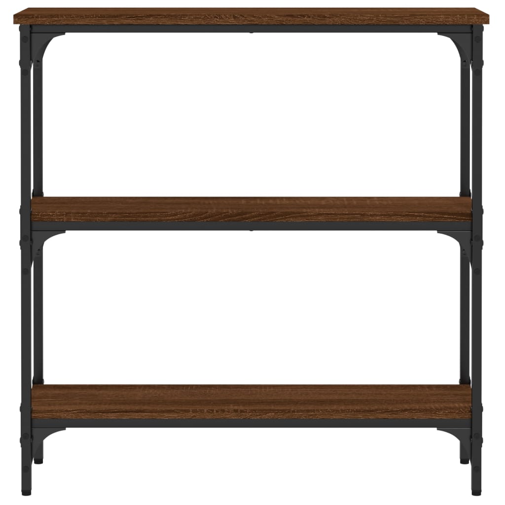 vidaXL Măsuță consolă, stejar maro, 75x22,5x75 cm, lemn prelucrat vidaXL Măsuță consolă, stejar maro, 75x22,5x75 cm, lemn prelucrat