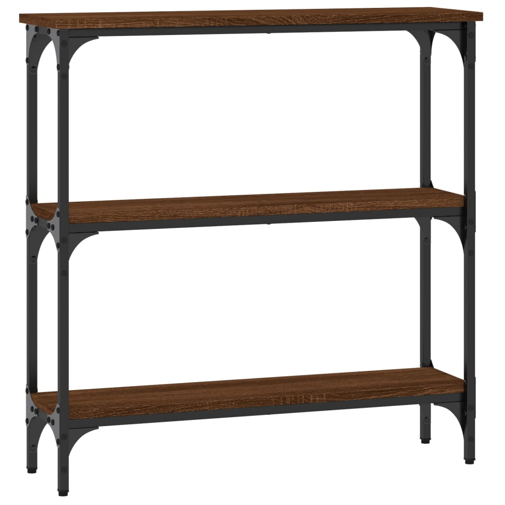 vidaXL Măsuță consolă, stejar maro, 75x22,5x75 cm, lemn prelucrat vidaXL Măsuță consolă, stejar maro, 75x22,5x75 cm, lemn prelucrat