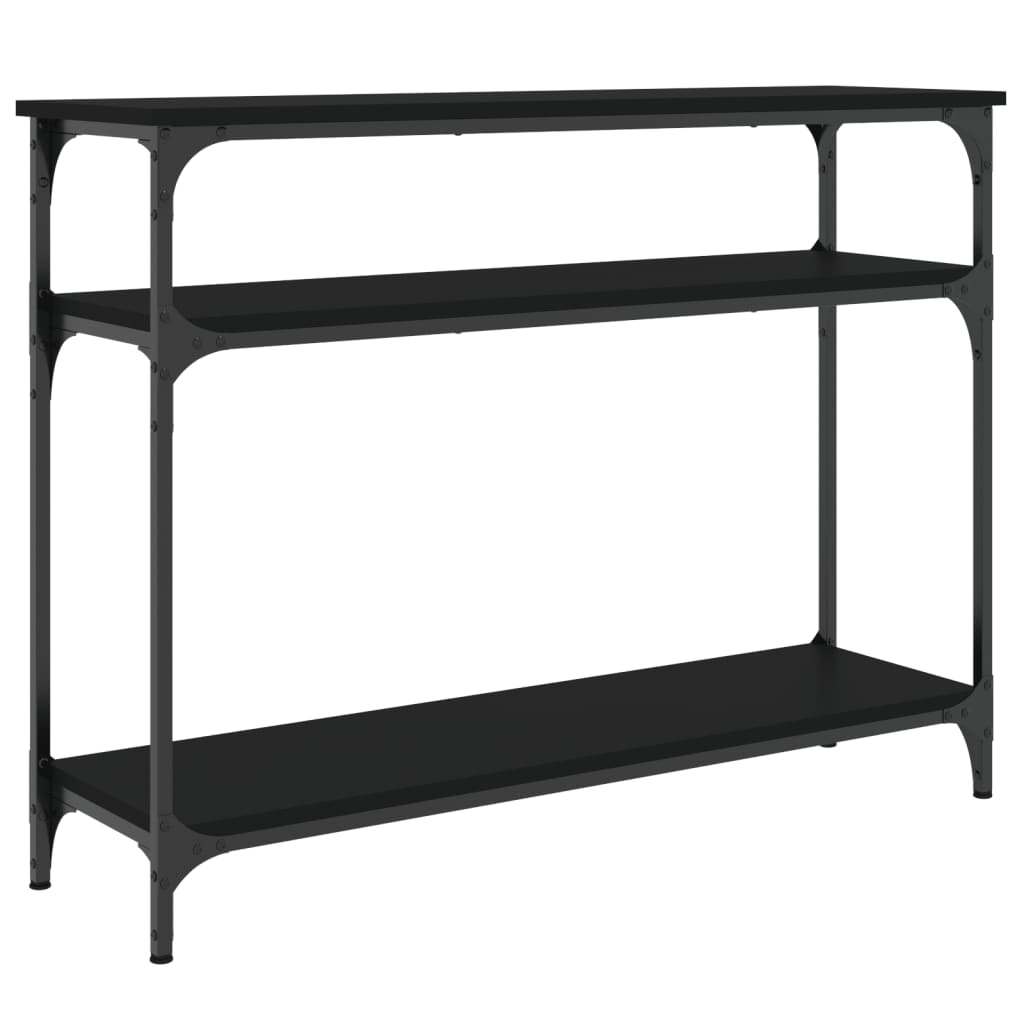 vidaXL Măsuță consolă, negru, 100x29x75 cm, lemn compozit vidaXL Măsuță consolă, negru, 100x29x75 cm, lemn compozit
