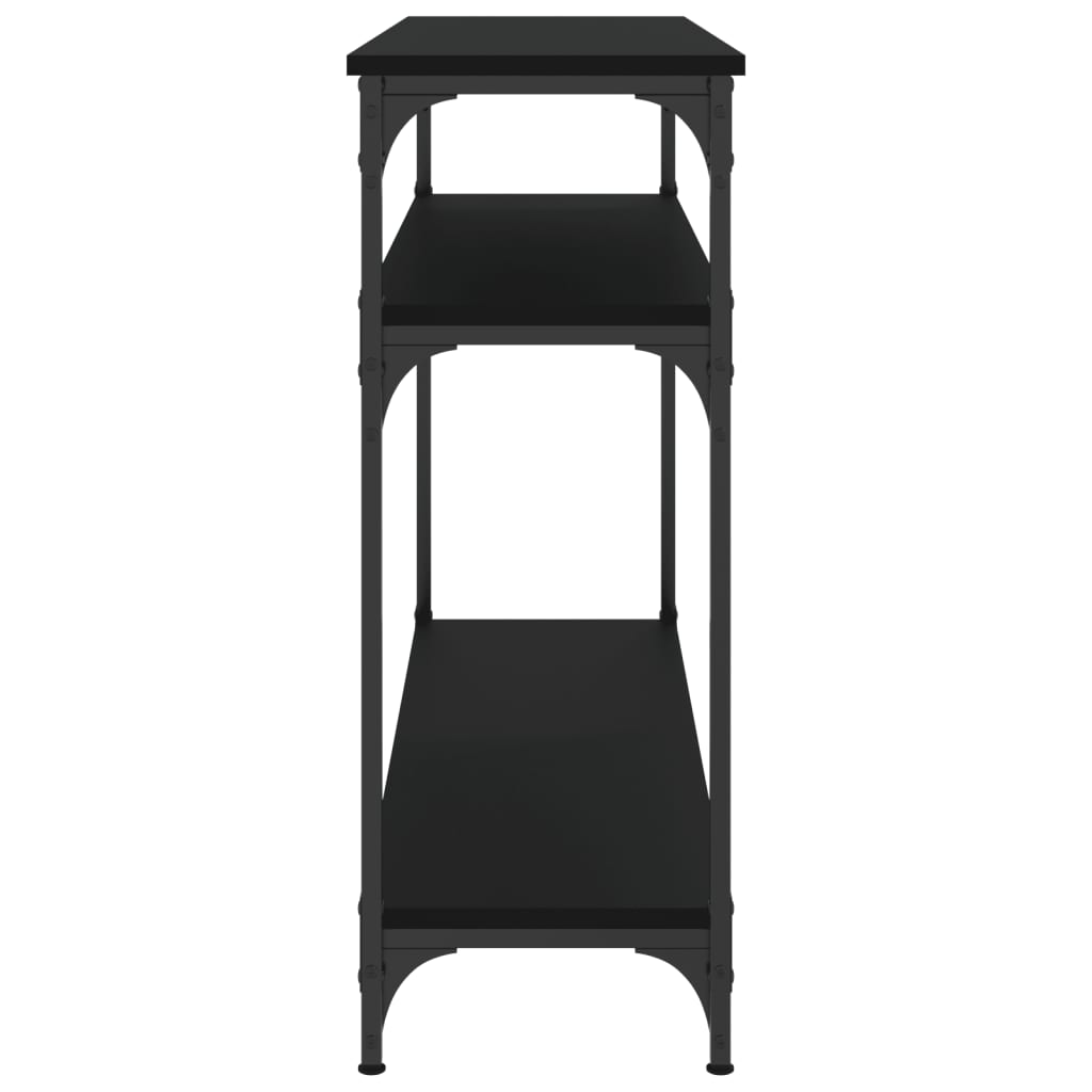 vidaXL Măsuță consolă, negru, 100x29x75 cm, lemn compozit vidaXL Măsuță consolă, negru, 100x29x75 cm, lemn compozit