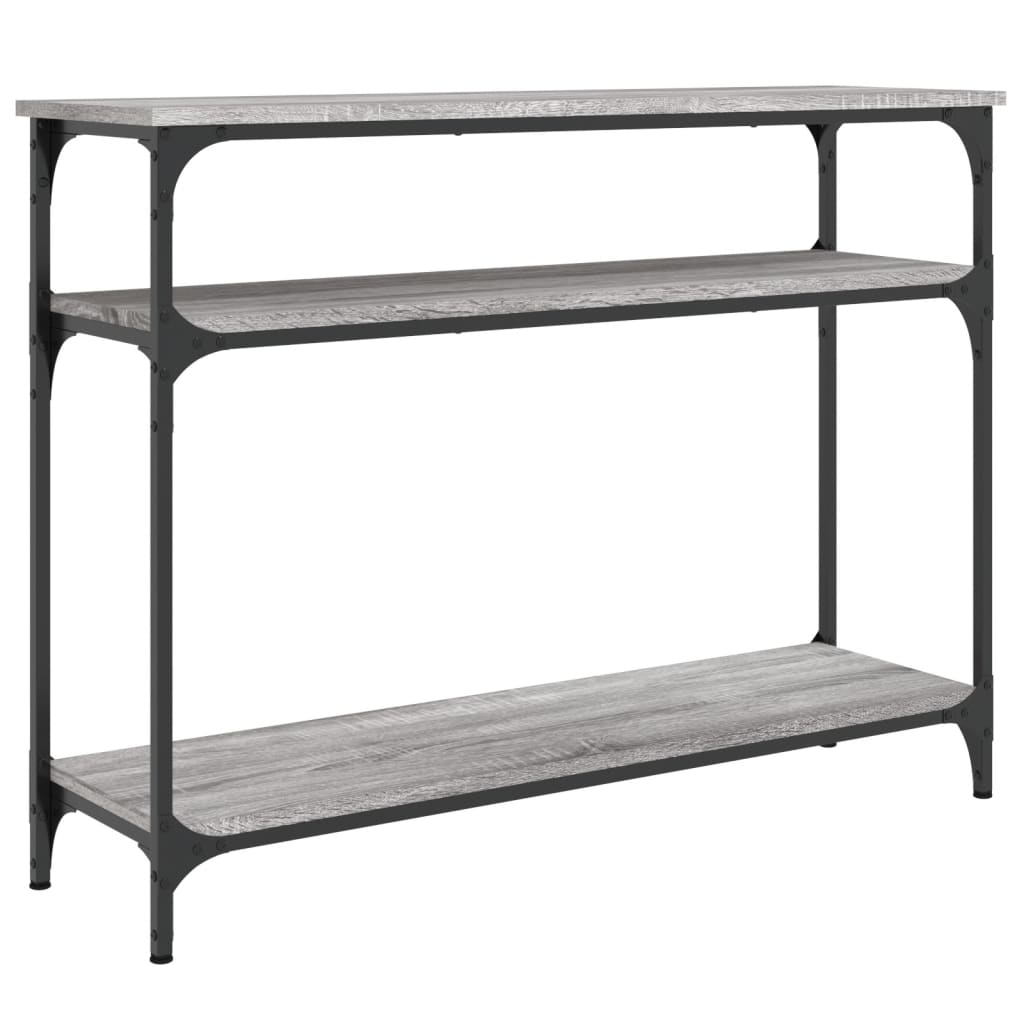 vidaXL Măsuță consolă, gri sonoma, 100x29x75 cm, lemn prelucrat vidaXL Măsuță consolă, gri sonoma, 100x29x75 cm, lemn prelucrat
