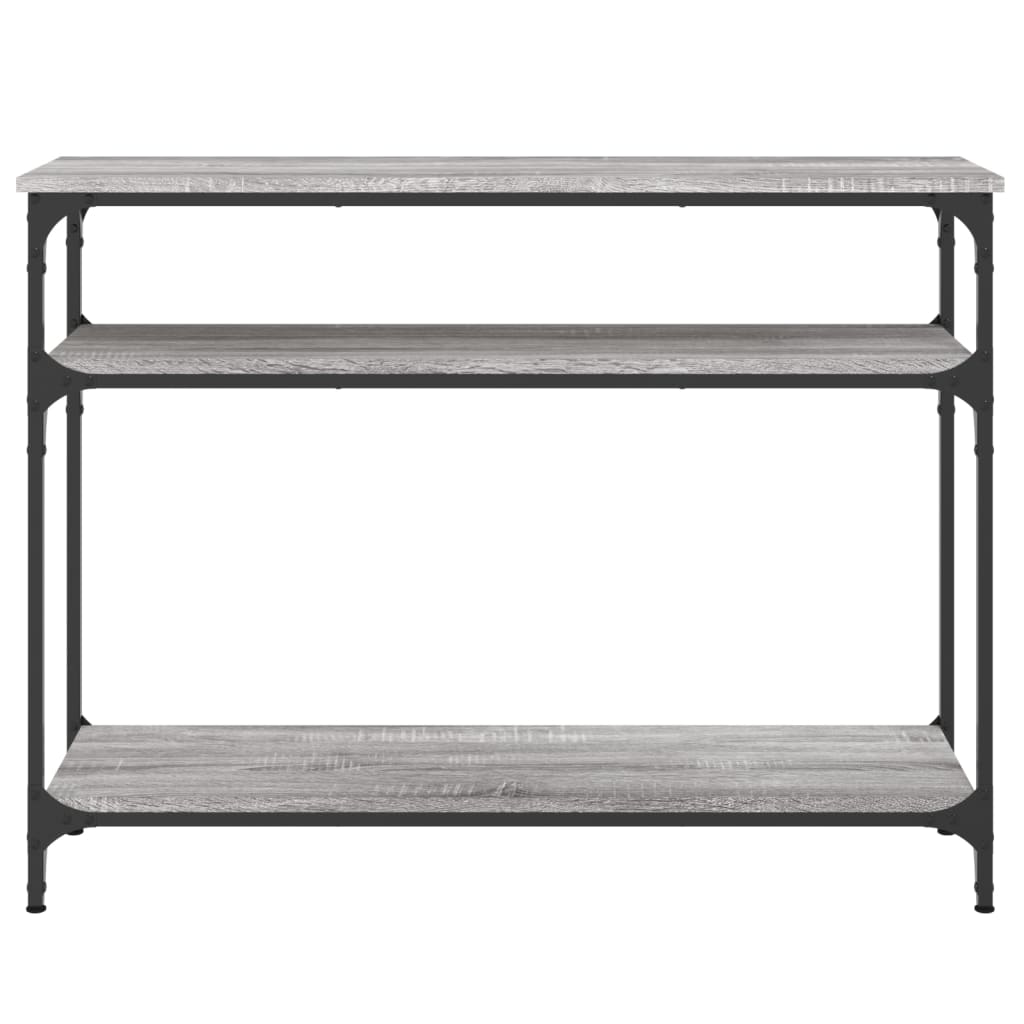 vidaXL Măsuță consolă, gri sonoma, 100x29x75 cm, lemn prelucrat vidaXL Măsuță consolă, gri sonoma, 100x29x75 cm, lemn prelucrat