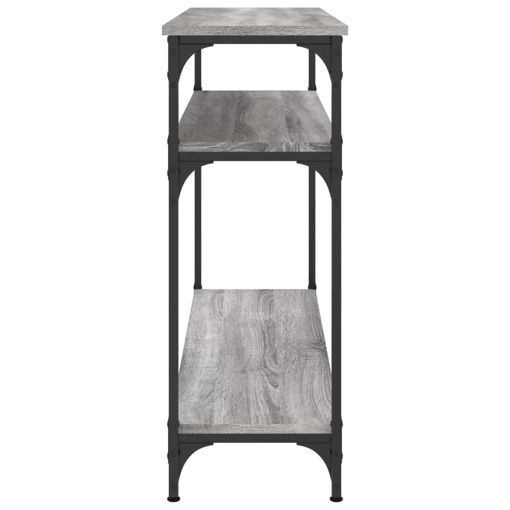 vidaXL Măsuță consolă, gri sonoma, 100x29x75 cm, lemn prelucrat vidaXL Măsuță consolă, gri sonoma, 100x29x75 cm, lemn prelucrat