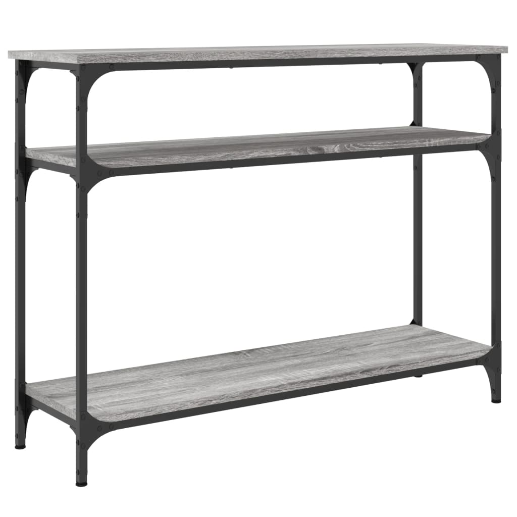 vidaXL Măsuță consolă, gri sonoma, 100x29x75 cm, lemn prelucrat vidaXL Măsuță consolă, gri sonoma, 100x29x75 cm, lemn prelucrat