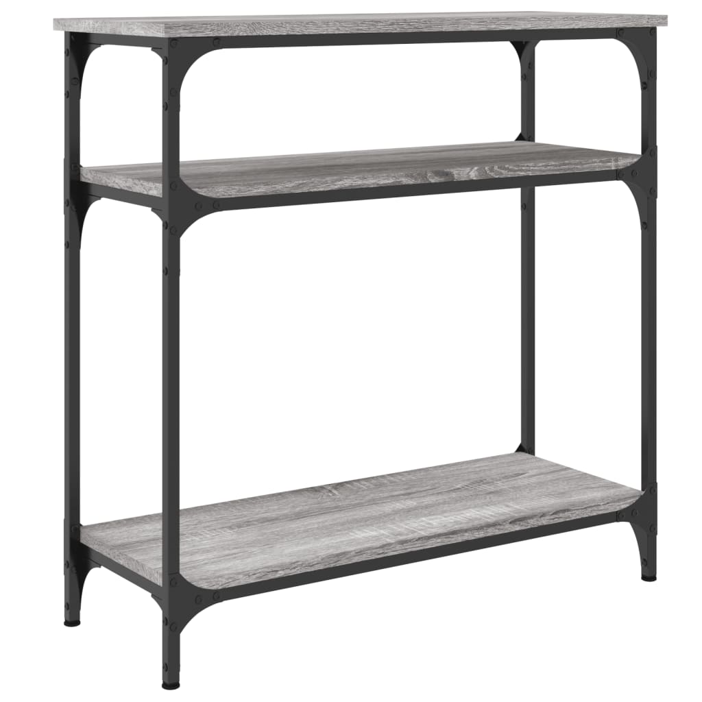 vidaXL Măsuță consolă, gri sonoma, 75x29x75 cm, lemn prelucrat vidaXL Măsuță consolă, gri sonoma, 75x29x75 cm, lemn prelucrat