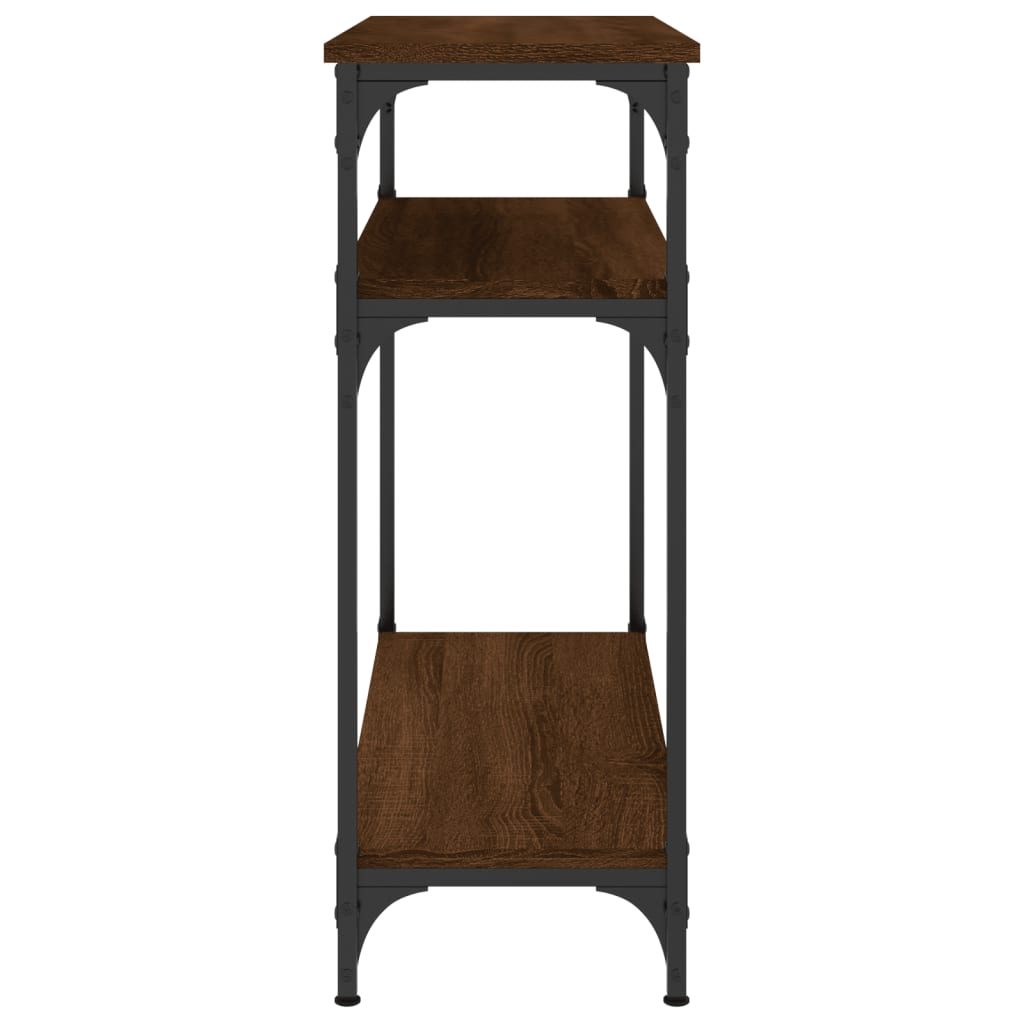 vidaXL Măsuță consolă, stejar maro, 75x29x75 cm, lemn prelucrat vidaXL Măsuță consolă, stejar maro, 75x29x75 cm, lemn prelucrat