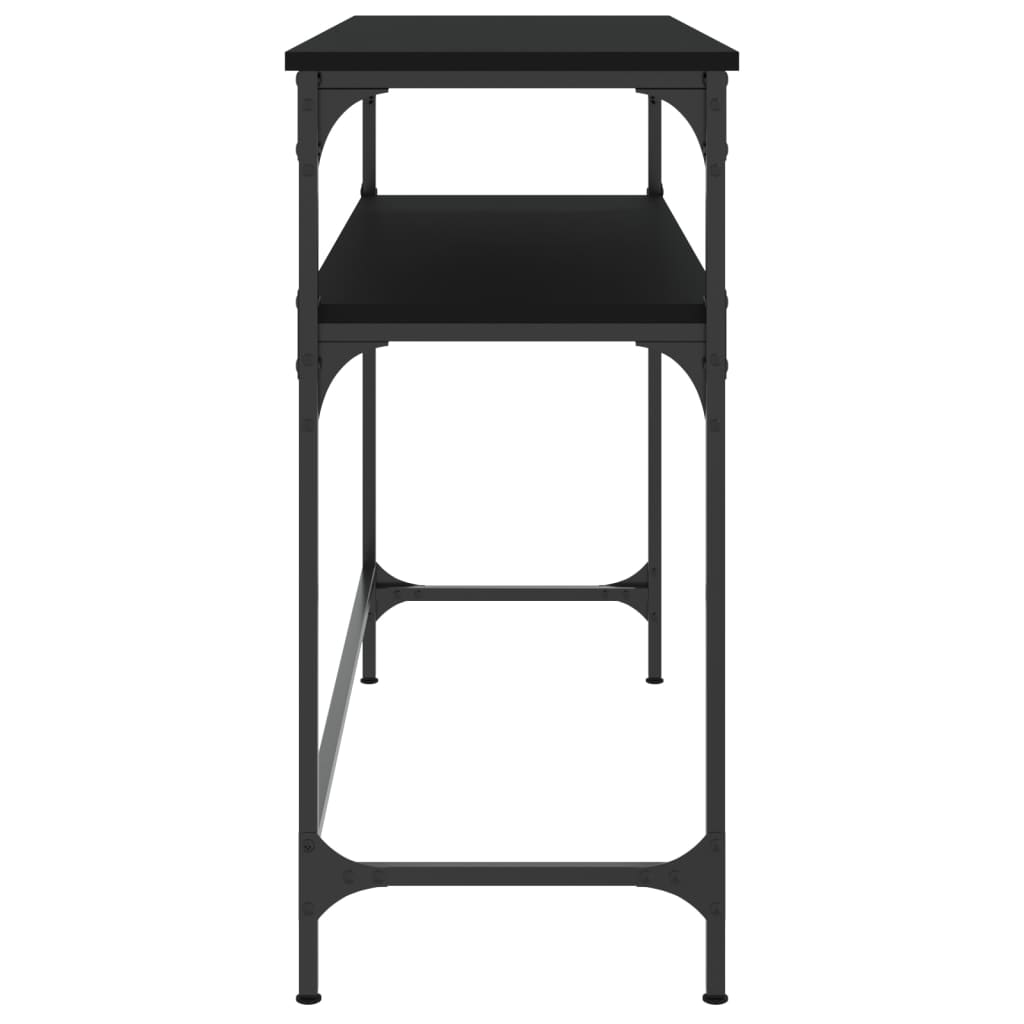 vidaXL Măsuță consolă, negru, 100x35,5x75 cm, lemn compozit vidaXL Măsuță consolă, negru, 100x35,5x75 cm, lemn compozit
